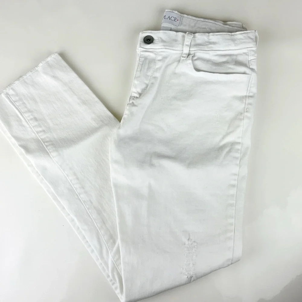 The Children’s Place Big Girls Fashion Distressed Denim in size 14